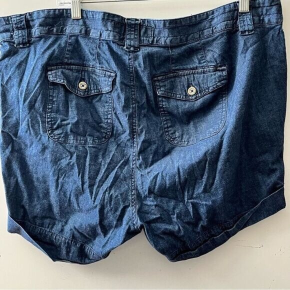 Torrid Shorts Womens Cuffed Stretch Pockets Plus High Rise Soft 16 - Picture 4 of 5